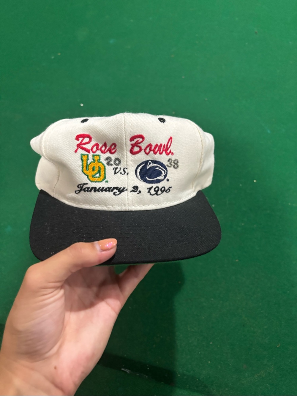 Vintage 1990 Rose Bowl Penn State Nittany Lions Snapback Hat